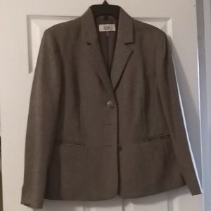 Le Suit Petite Gray Jacket S 16p